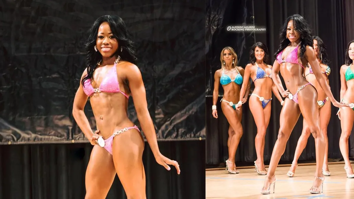Nikki at a physique competition